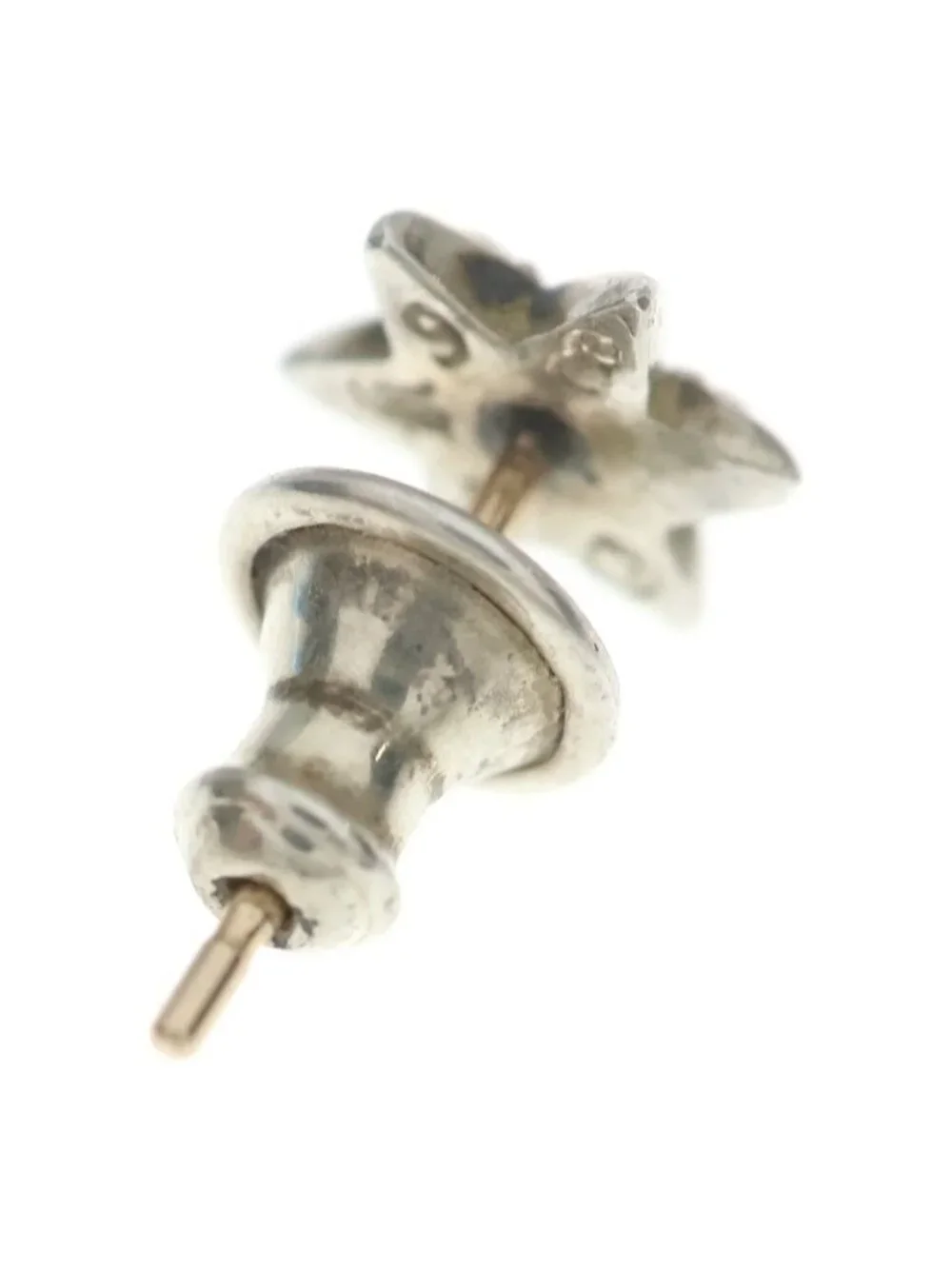 Chrome Hearts CO Star Stud Earrings Silver